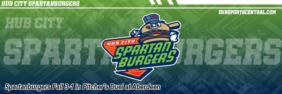 Spartanburgers Fall 3-1 in Pitcher's Duel at Aberdeen