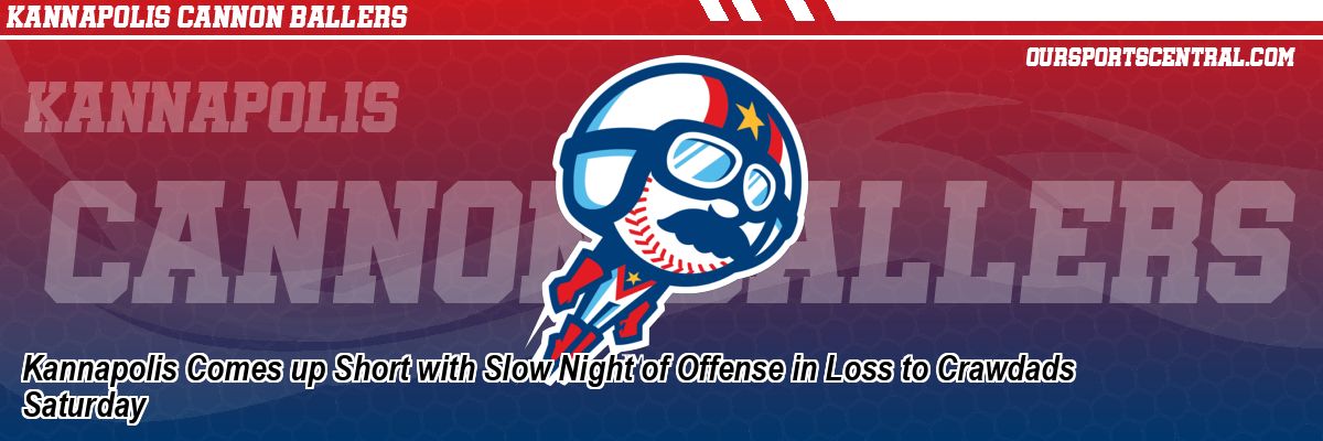 Kannapolis Comes up Short with Slow Night of Offense in Loss to Crawdads Saturday