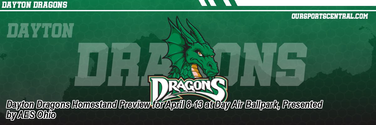 Dayton Dragons Homestand Preview for April 8-13 at Day Air Ballpark, Presented by AES Ohio