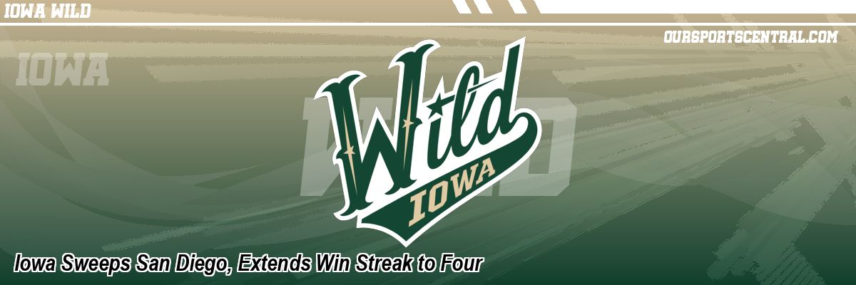Iowa Sweeps San Diego, Extends Win Streak to Four