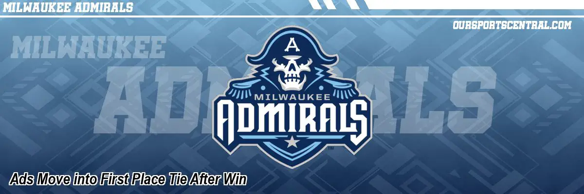 Ads Move into First Place Tie After Win