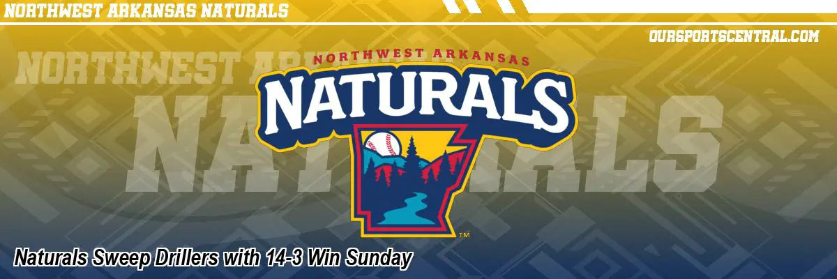 Naturals Sweep Drillers with 14-3 Win Sunday