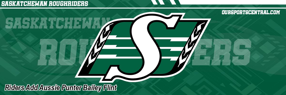 Riders Add Aussie Punter Bailey Flint