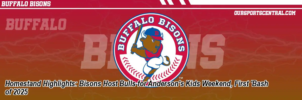 Homestand Highlights: Bisons Host Bulls for Anderson's Kids Weekend, First 'Bash of 2025
