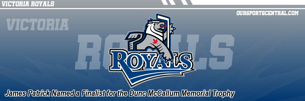 James Patrick Named a Finalist for the Dunc McCallum Memorial Trophy