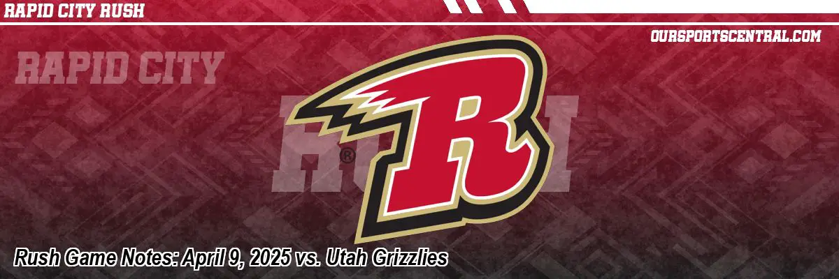 Rush Game Notes: April 9, 2025 vs. Utah Grizzlies