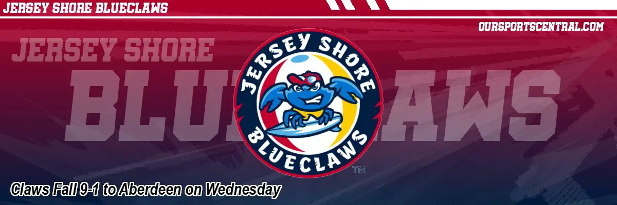 Claws Fall 9-1 to Aberdeen on Wednesday