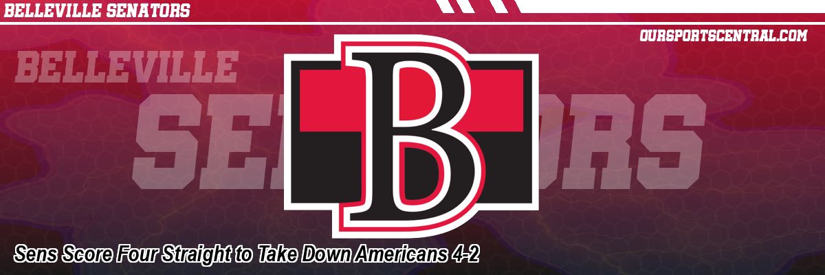Sens Score Four Straight to Take Down Americans 4-2