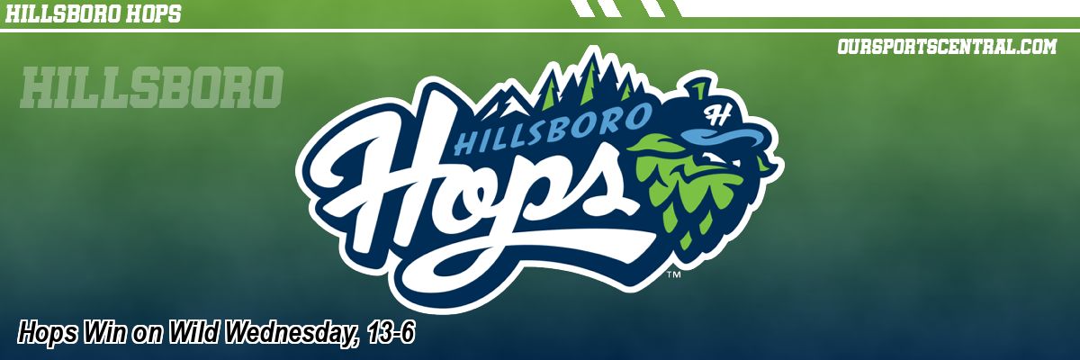 Hops Win on Wild Wednesday, 13-6