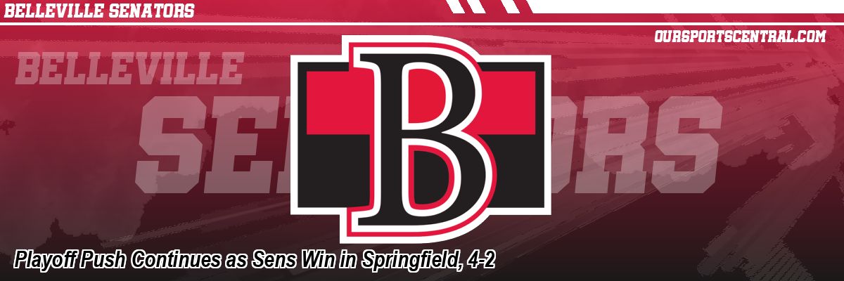 Playoff Push Continues as Sens Win in Springfield, 4-2