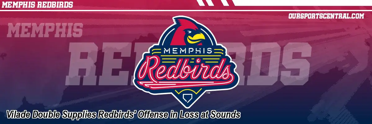 Vilade Double Supplies Redbirds' Offense in Loss at Sounds