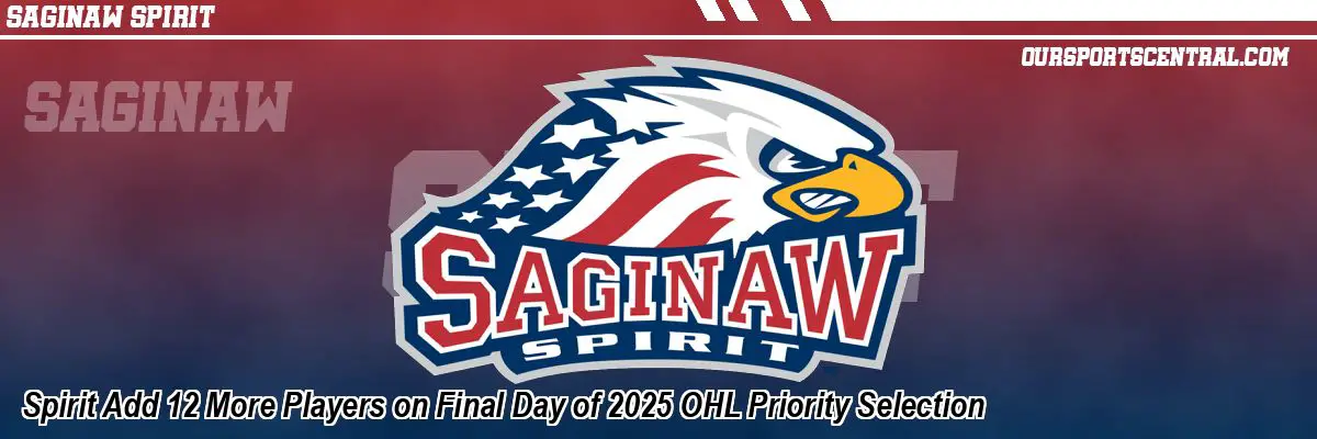 Spirit Add 12 More Players on Final Day of 2025 OHL Priority Selection