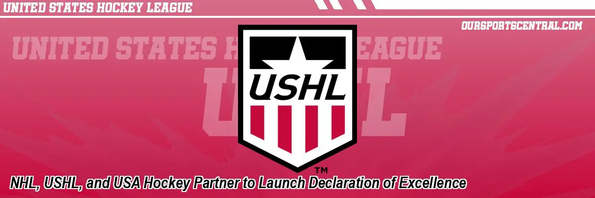 NHL, USHL, and USA Hockey Partner to Launch Declaration of Excellence