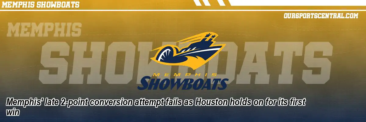 Memphis' late 2-point conversion attempt fails as Houston holds on for its first win