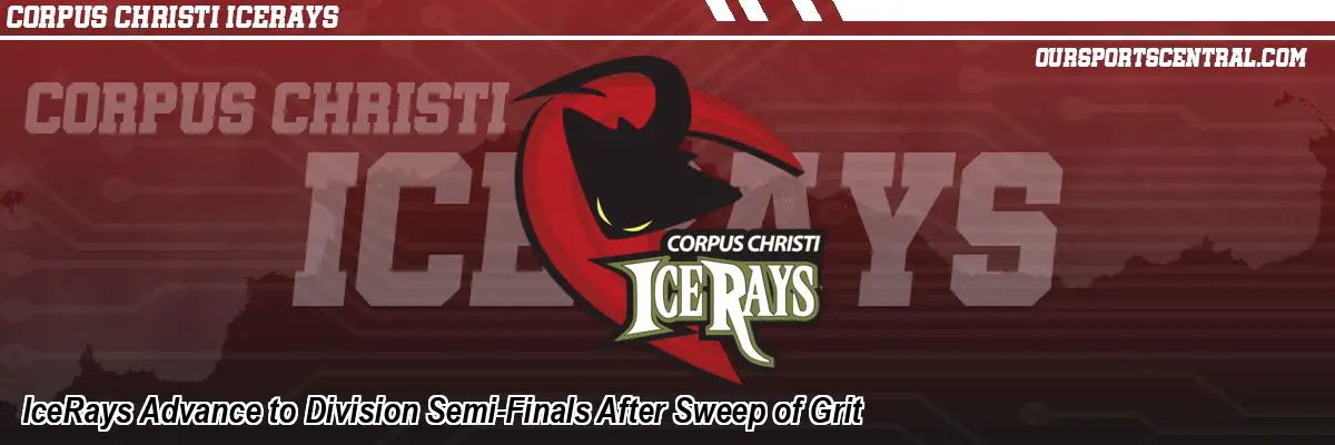 IceRays Advance to Division Semi-Finals After Sweep of Grit