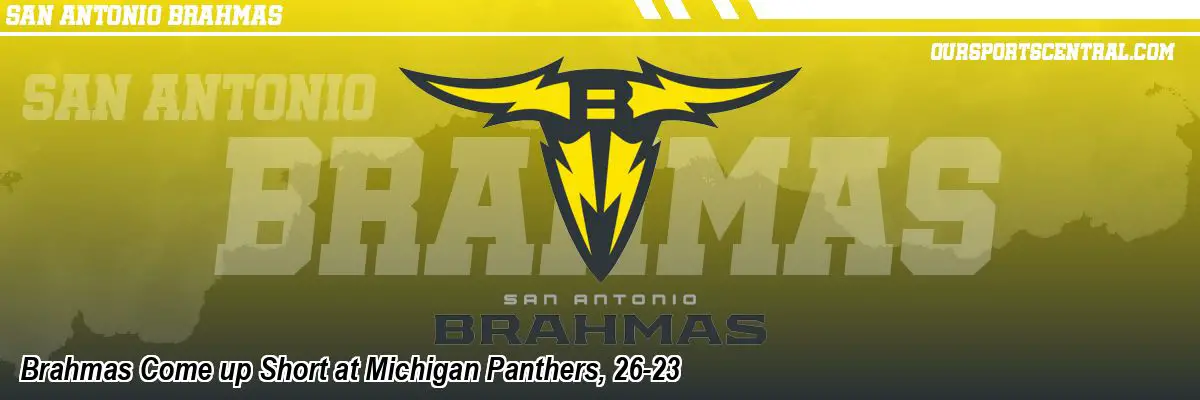 Brahmas Come up Short at Michigan Panthers, 26-23