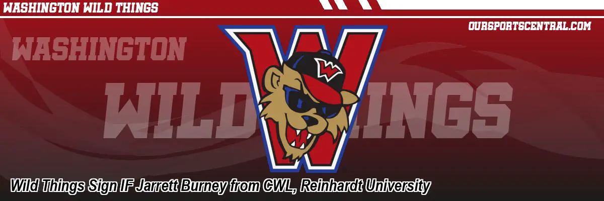 Wild Things Sign IF Jarrett Burney from CWL, Reinhardt University
