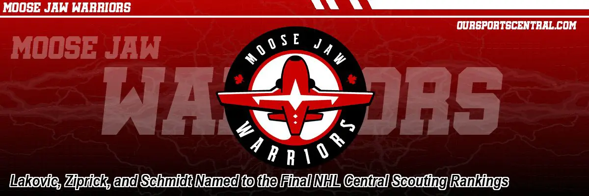 Lakovic, Ziprick, and Schmidt Named to the Final NHL Central Scouting Rankings