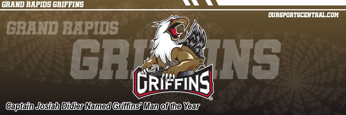 Captain Josiah Didier Named Griffins' Man of the Year