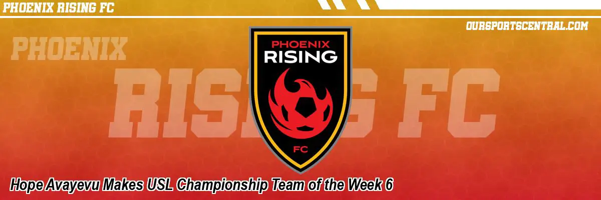 Hope Avayevu Makes USL Championship Team of the Week 6
