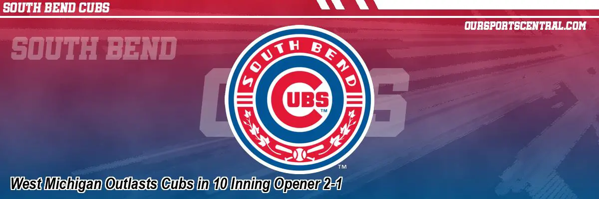 West Michigan Outlasts Cubs in 10 Inning Opener 2-1