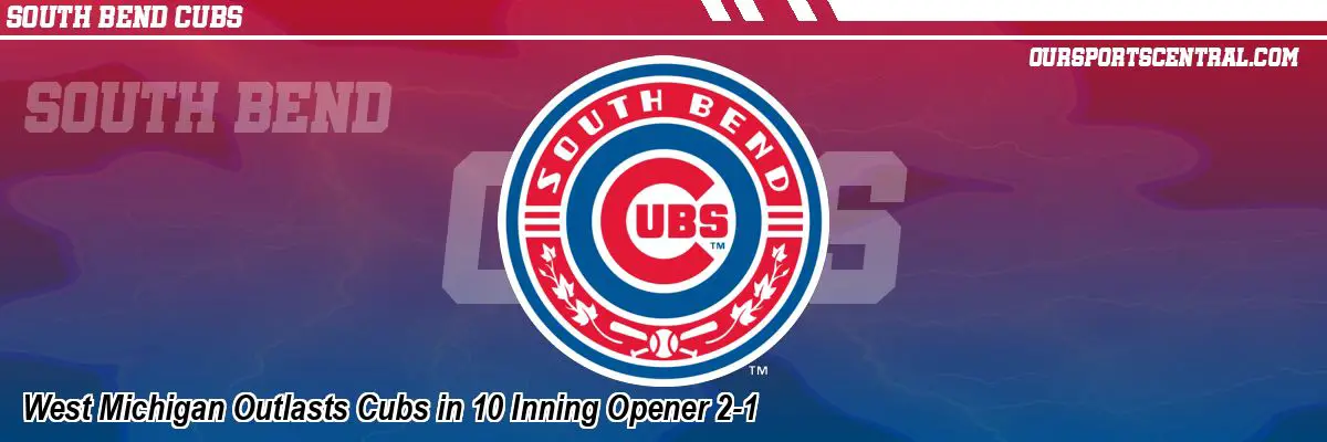 West Michigan Outlasts Cubs in 10 Inning Opener 2-1