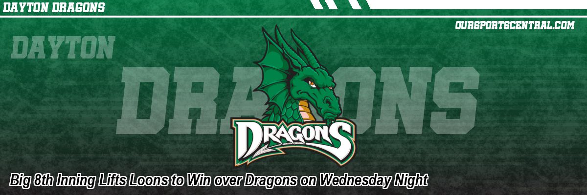 Big 8th Inning Lifts Loons to Win over Dragons on Wednesday Night