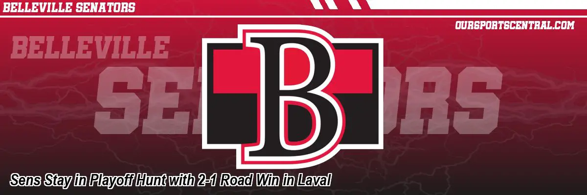 Sens Stay in Playoff Hunt with 2-1 Road Win in Laval