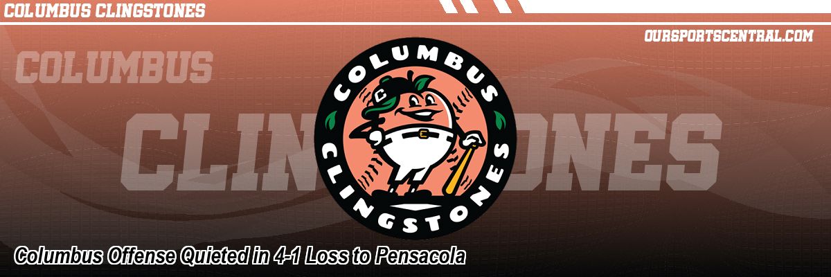 Columbus Offense Quieted in 4-1 Loss to Pensacola