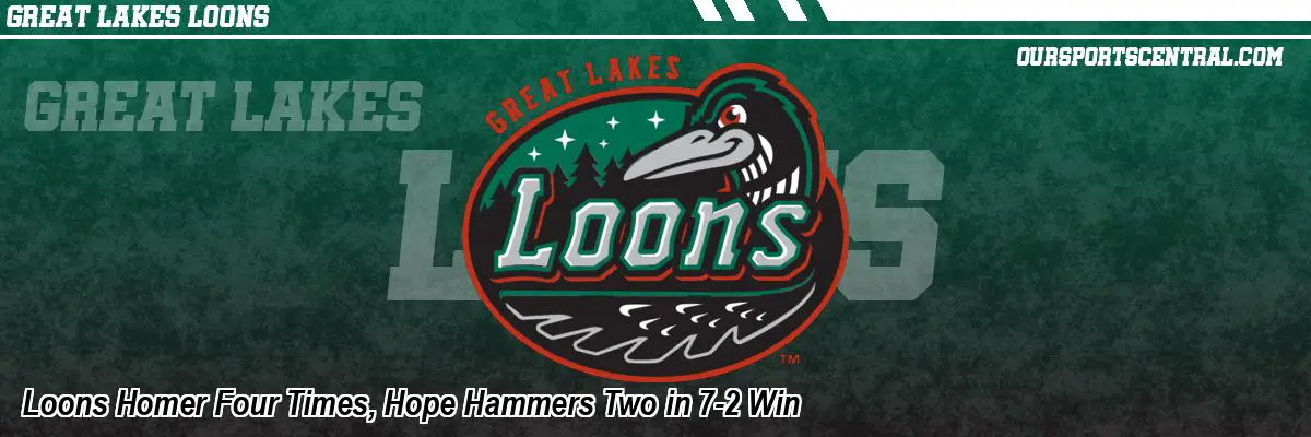 Loons Homer Four Times, Hope Hammers Two in 7-2 Win