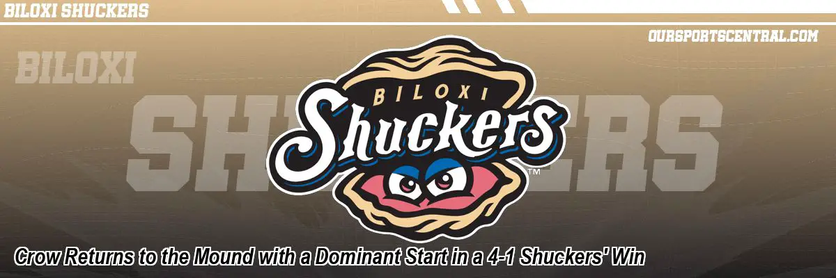 Crow Returns to the Mound with a Dominant Start in a 4-1 Shuckers' Win