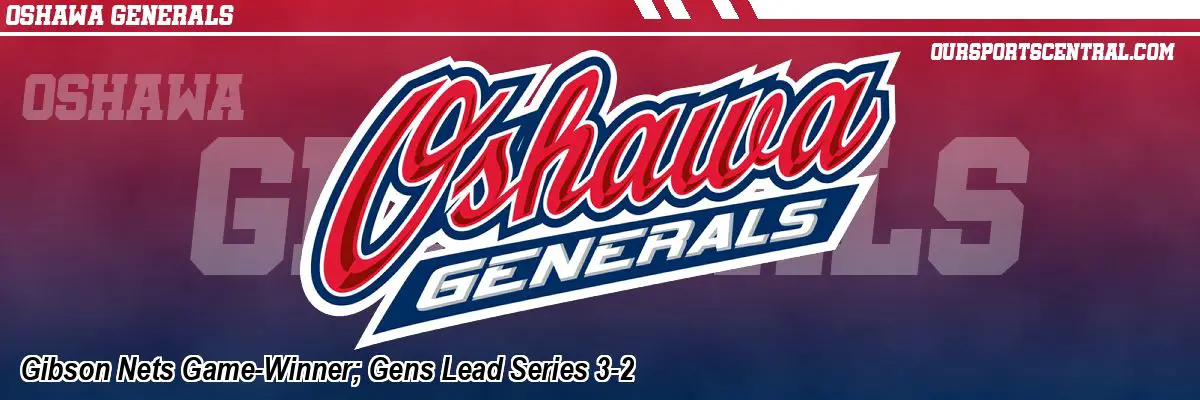 Gibson Nets Game-Winner; Gens Lead Series 3-2