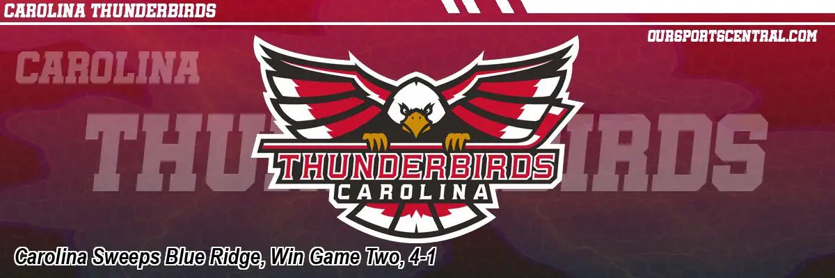 Carolina Sweeps Blue Ridge, Win Game Two, 4-1