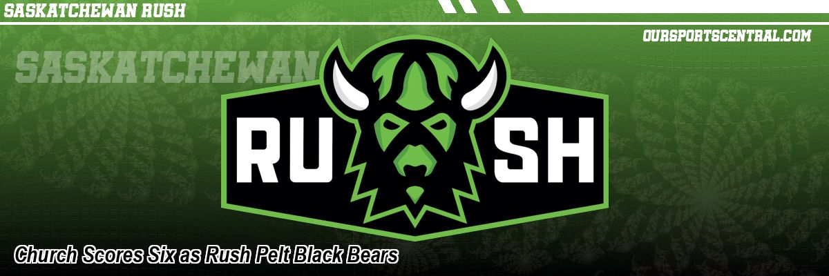 Church Scores Six as Rush Pelt Black Bears