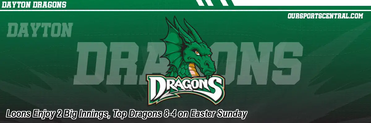 Loons Enjoy 2 Big Innings, Top Dragons 8-4 on Easter Sunday