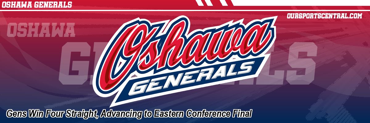 Gens Win Four Straight, Advancing to Eastern Conference Final