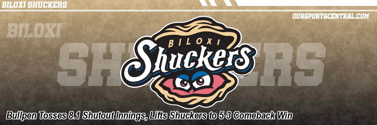 Bullpen Tosses 8.1 Shutout Innings, Lifts Shuckers to 5-3 Comeback Win