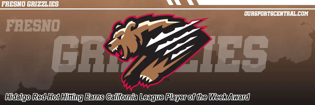Hidalgo Red-Hot Hitting Earns California League Player of the Week Award