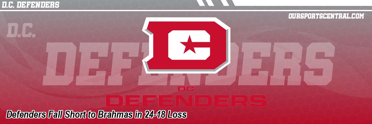 Defenders Fall Short to Brahmas in 24-18 Loss
