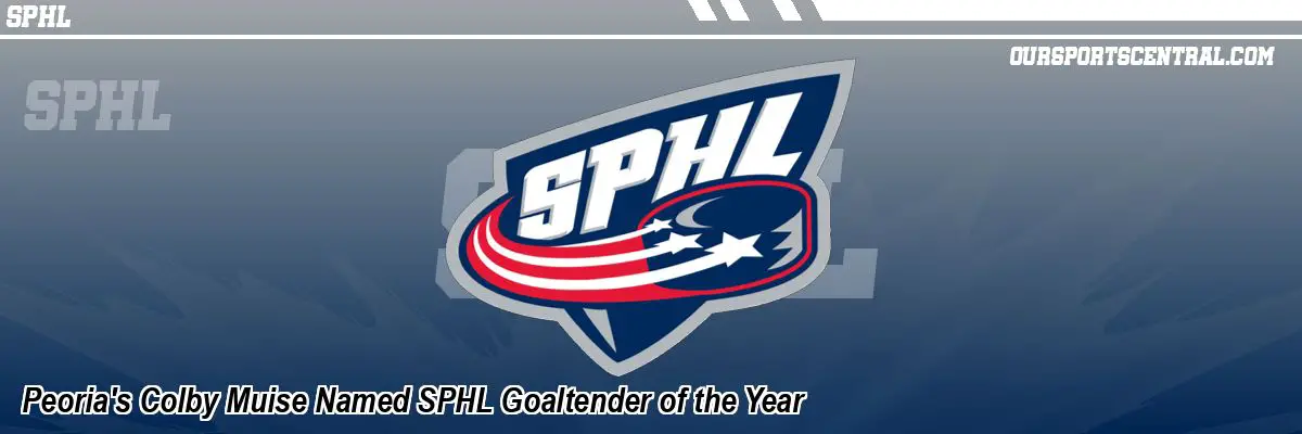Peoria's Colby Muise Named SPHL Goaltender of the Year