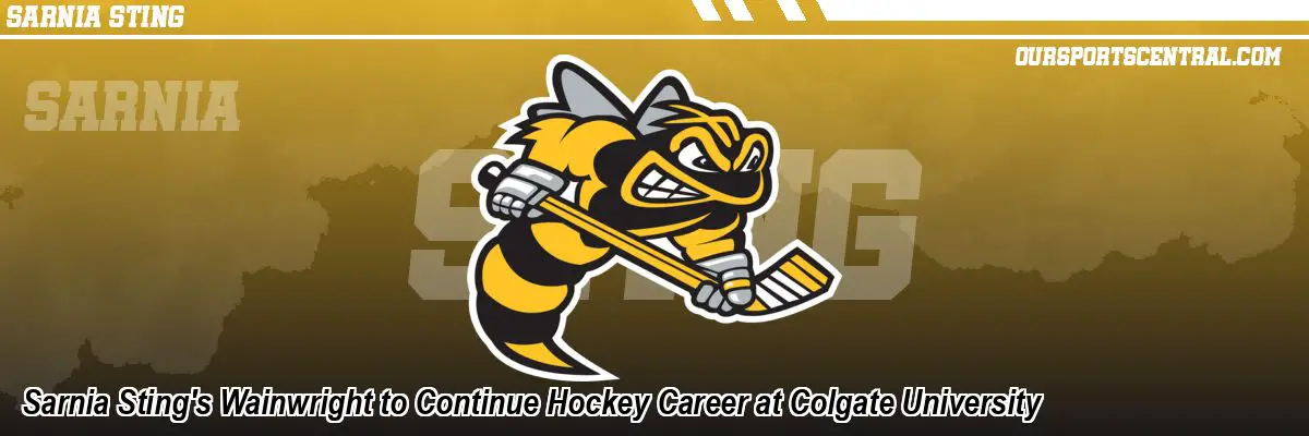 Sarnia Sting's Wainwright to Continue Hockey Career at Colgate University