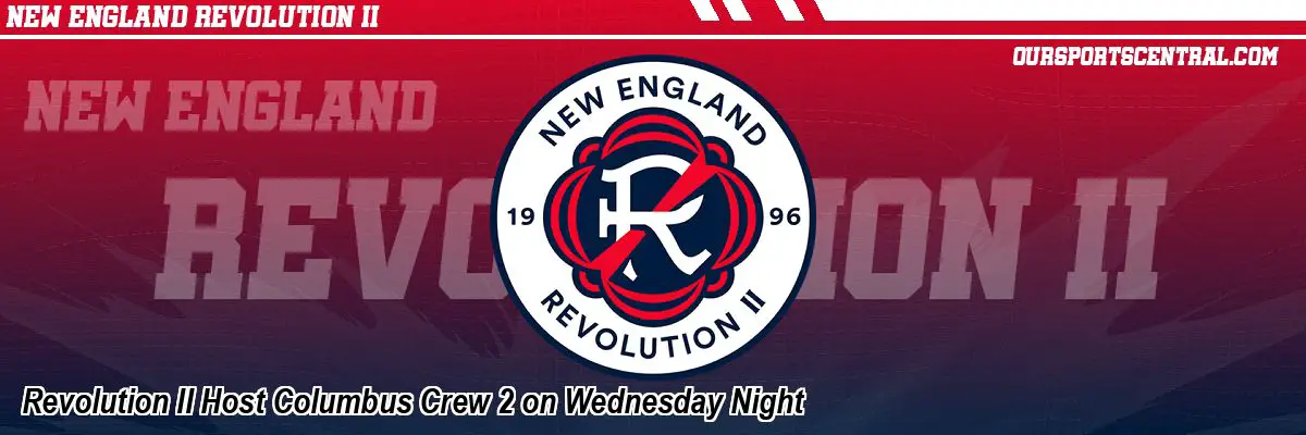 Revolution II Host Columbus Crew 2 on Wednesday Night