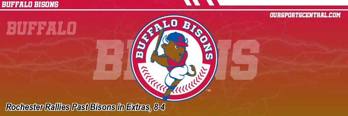 Rochester Rallies Past Bisons in Extras, 8-4
