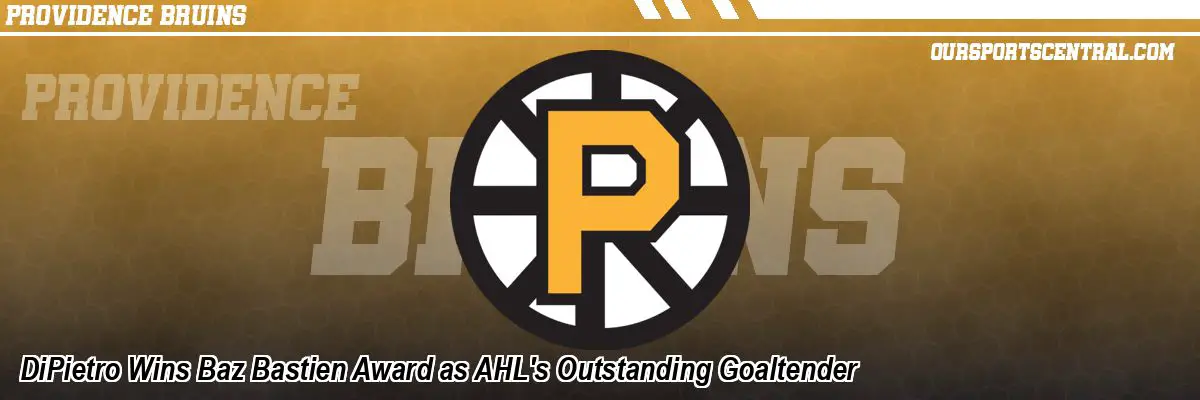 DiPietro Wins Baz Bastien Award as AHL's Outstanding Goaltender