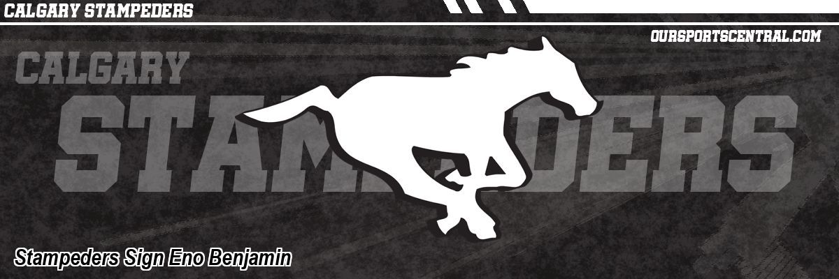 Stampeders Sign Eno Benjamin