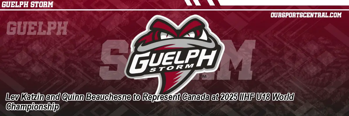 Lev Katzin and Quinn Beauchesne to Represent Canada at 2025 IIHF U18 World Championship