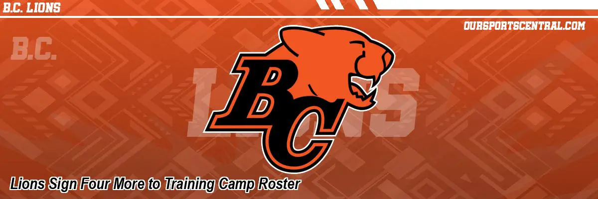 Lions Sign Four More to Training Camp Roster