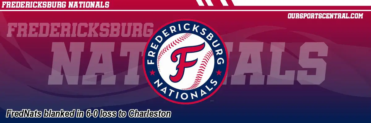 FredNats blanked in 6-0 loss to Charleston