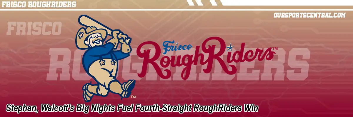 Stephan, Walcott's Big Nights Fuel Fourth-Straight RoughRiders Win