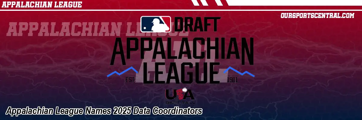 Appalachian League Names 2025 Data Coordinators